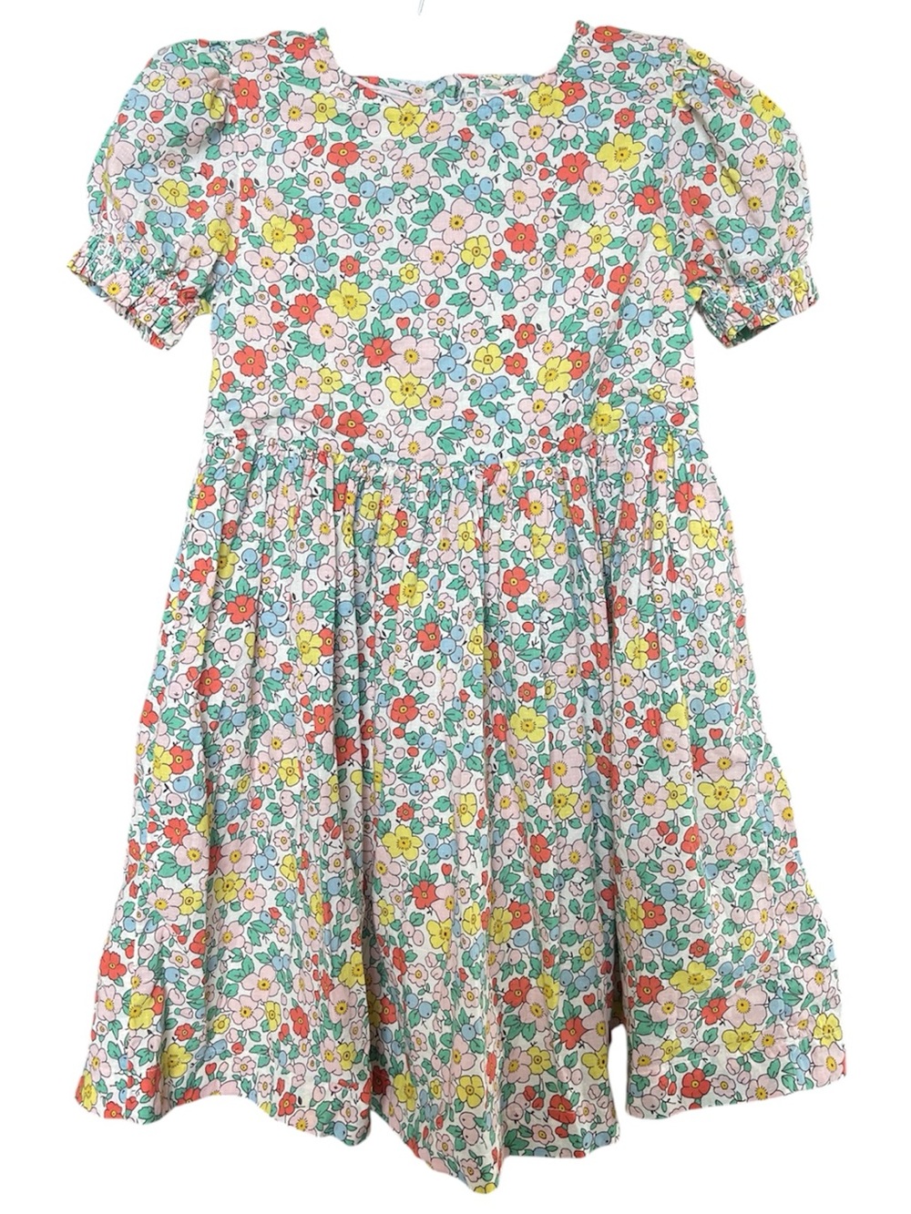 Mini Boden Madeline woven puff sleeve floral dress - Picture 2 of 7